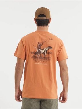 Southern Marsh Men's Pocket Tee - Rust Orange